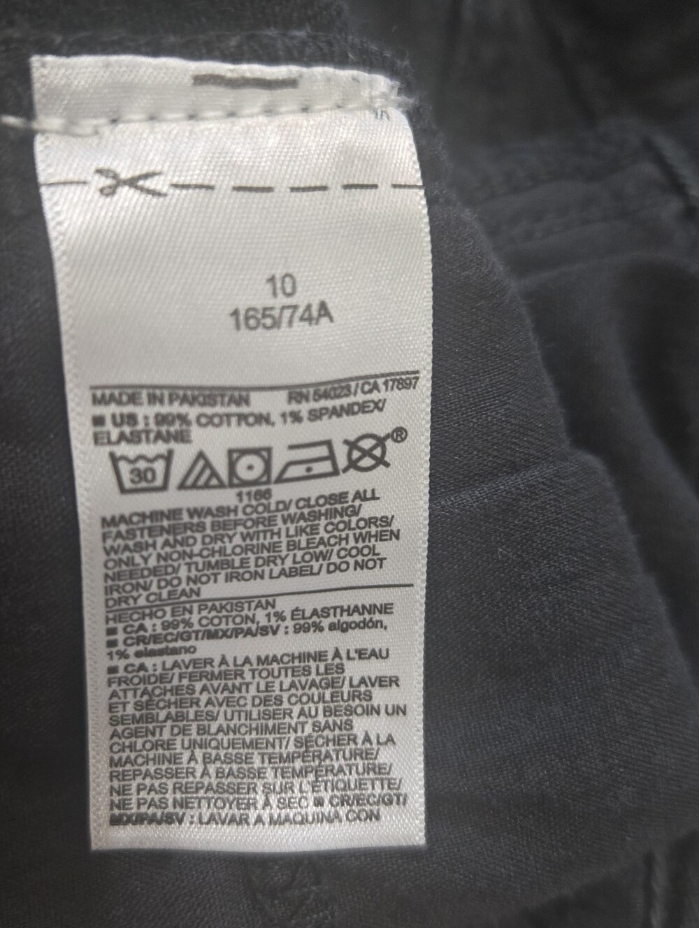 Old Navy Black OG Straight High-Rise Casual Everyday Basic Jeans, Size 10 - Picture 7 of 8